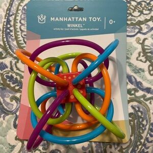 New Manhattan Toy Winkle baby teether rattle bright easy grasp refrigeratable